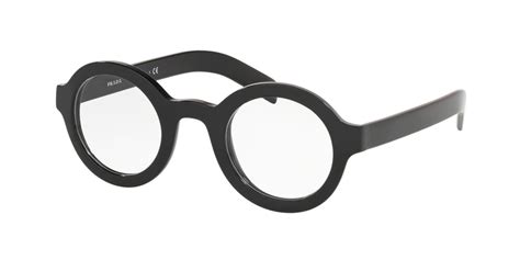 prada pr01xv 1ab1o1|Prada PR 01XV 1AB1O1 Eyeglasses in Black.